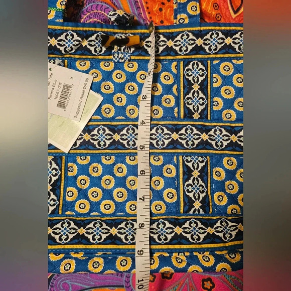 Vera Bradley Retired Small Tic Tac Tote Riviera Blue Travel Bag NWT - Picture 13 of 15